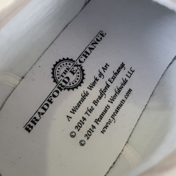 SNOOPY & WOODSTOCK Floral Canvas Sneakers Womens 10 THE BRADFORD EXCHANGE - Picture 7 of 14